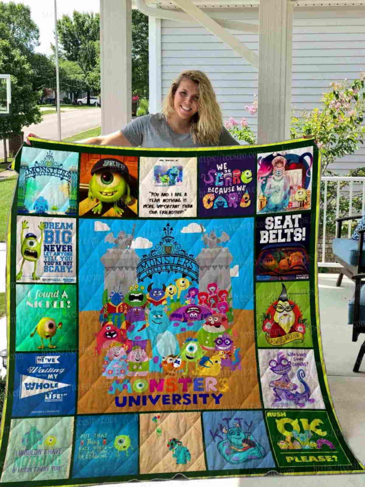 Monsters, Inc 3D All Over Printed  Quilt Blanket