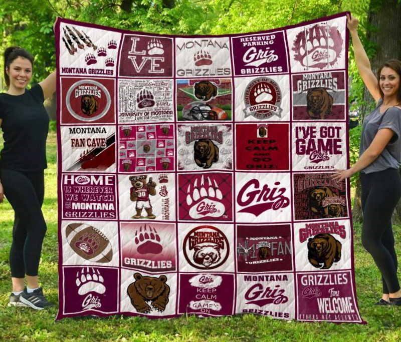 Montana Grizzlies 3D Quilt Blanket