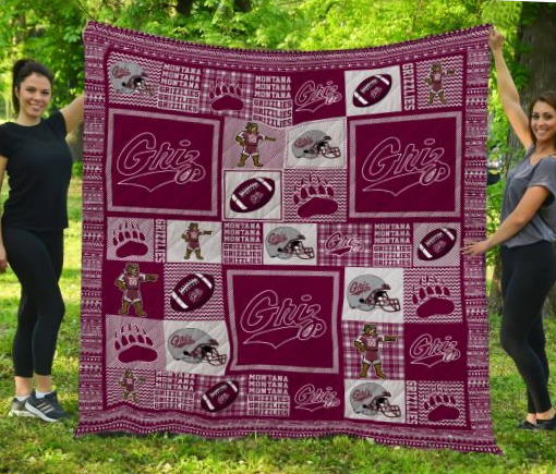 Montana Grizzlies 3D Quilt Blanket