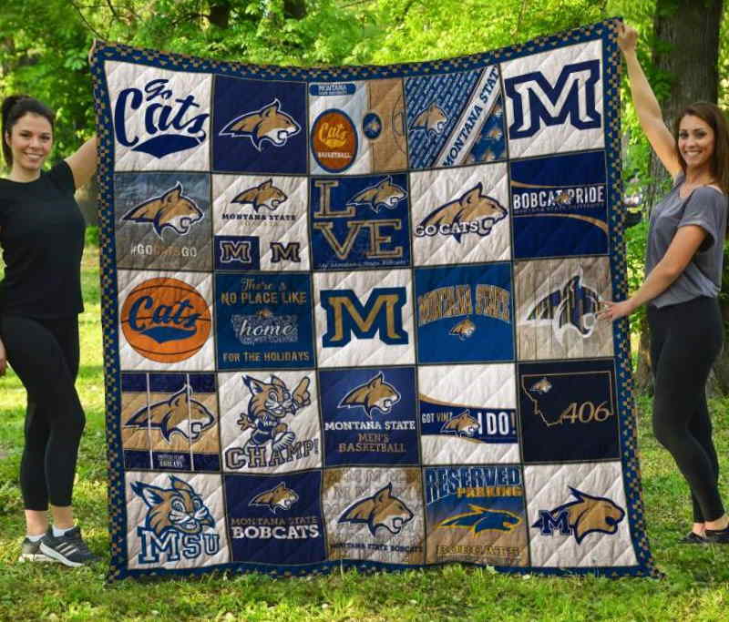 Montana State Bobcats 3D Quilt Blanket