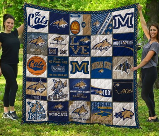 Montana State Bobcats 3D Quilt Blanket