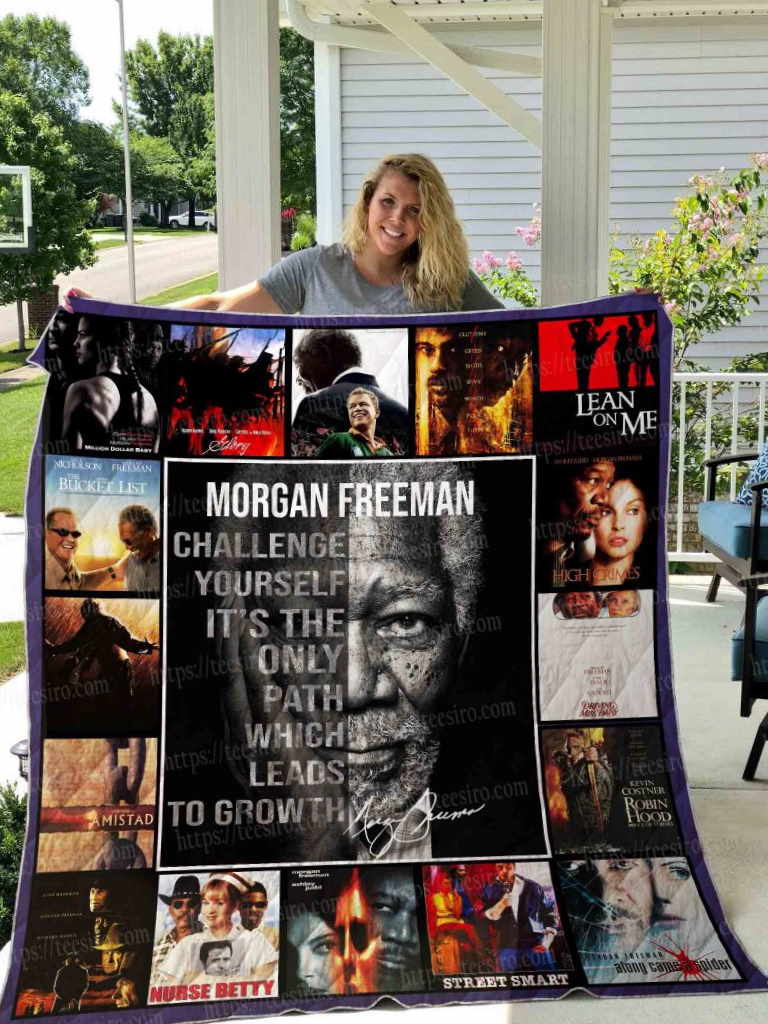 Morgan Freeman 3D All Over Printed Quilt Blanket