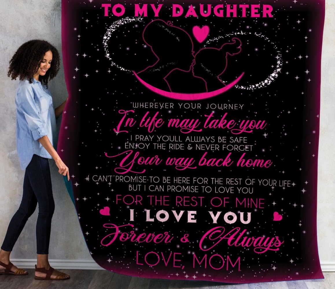 Mother To My Daughter 3D All Over Printed Quilt Blanket