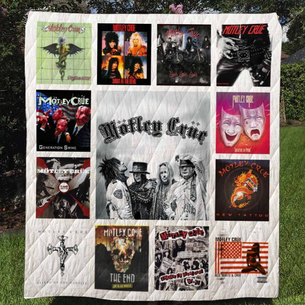 Motley Crue 3D All Over Printed Quilt Blanket