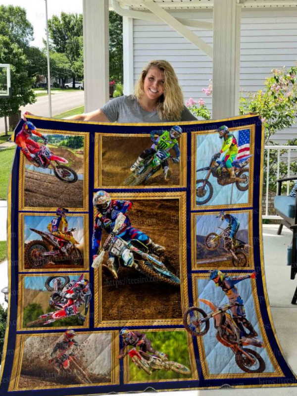 Motocross 3D All Over Printed Quilt Blanket