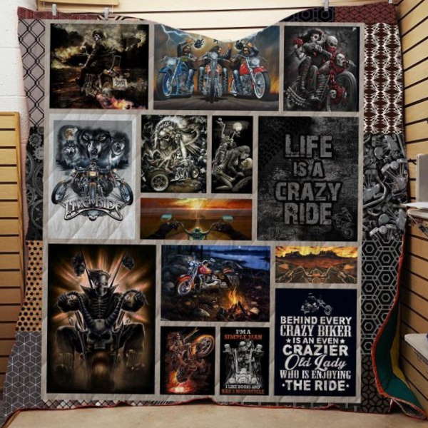 Motocycles 3D Quilt Blanket