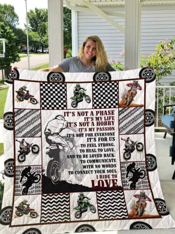 Motorcross 3D All Over Printed Quilt Blanket