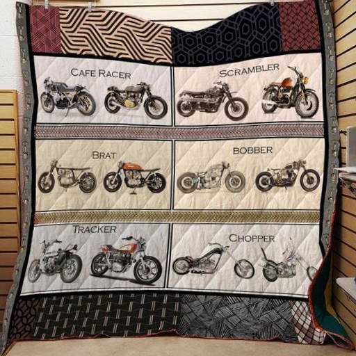 Motorcycles Collection Washable Handmade 3D Quilt Blanket