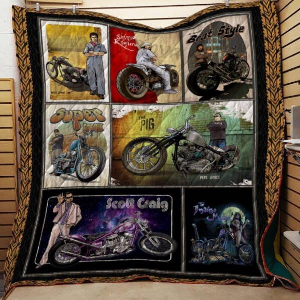 Motorcycles Jd Washable Handmade 3D Quilt Blanket