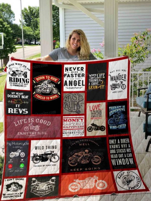 Motorcycles Wild Things Quilt Blanket