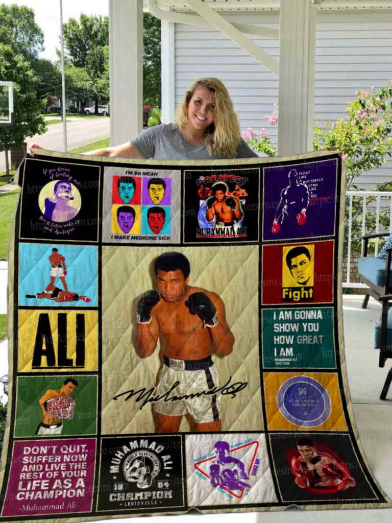 Muhammad Ali 3D All Over Printed Quilt Blanket