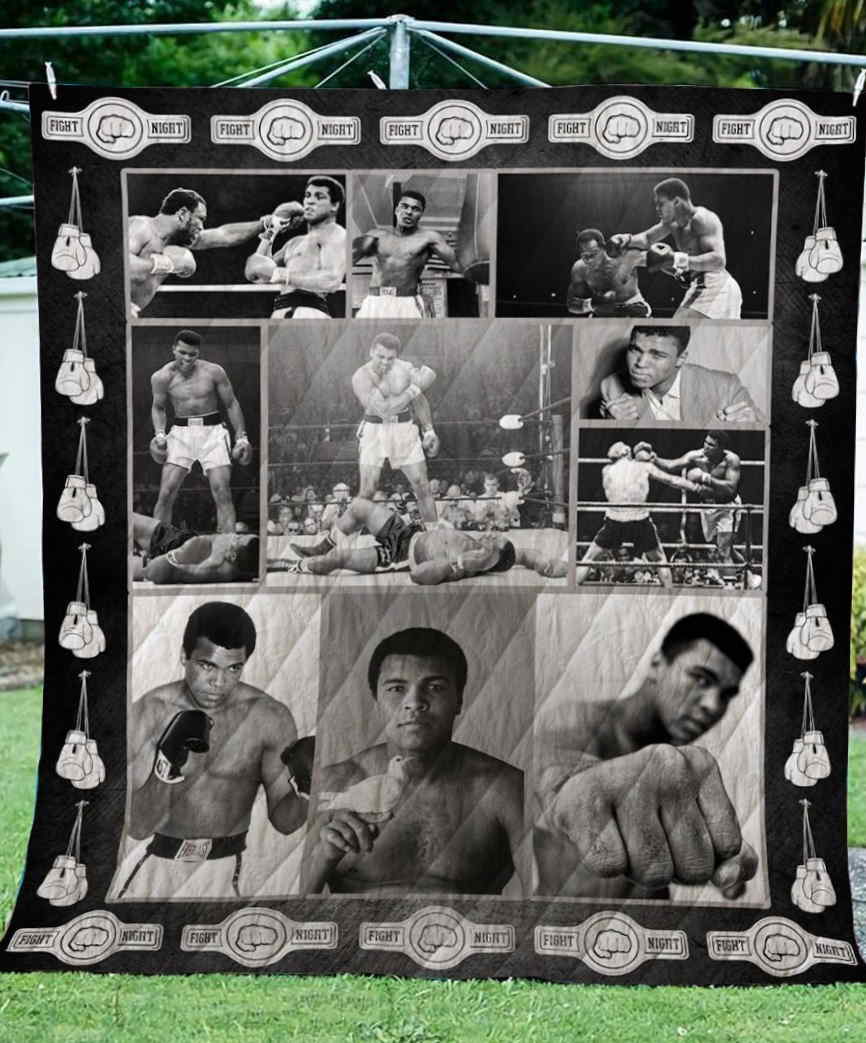 Muhammad Ali 3D Customized Quilt Blanket