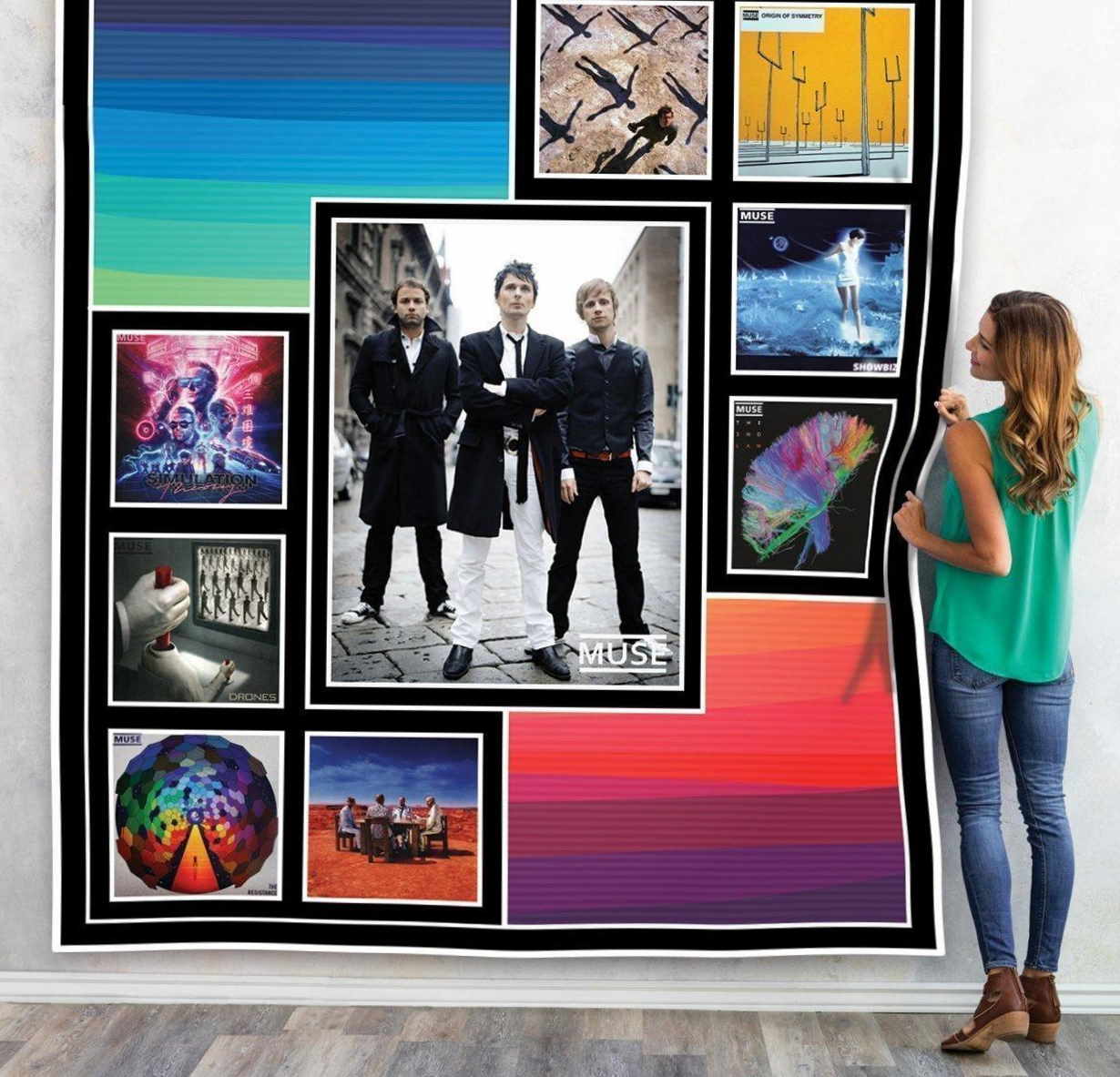 Muse 3D All Over Printed Quilt Blanket