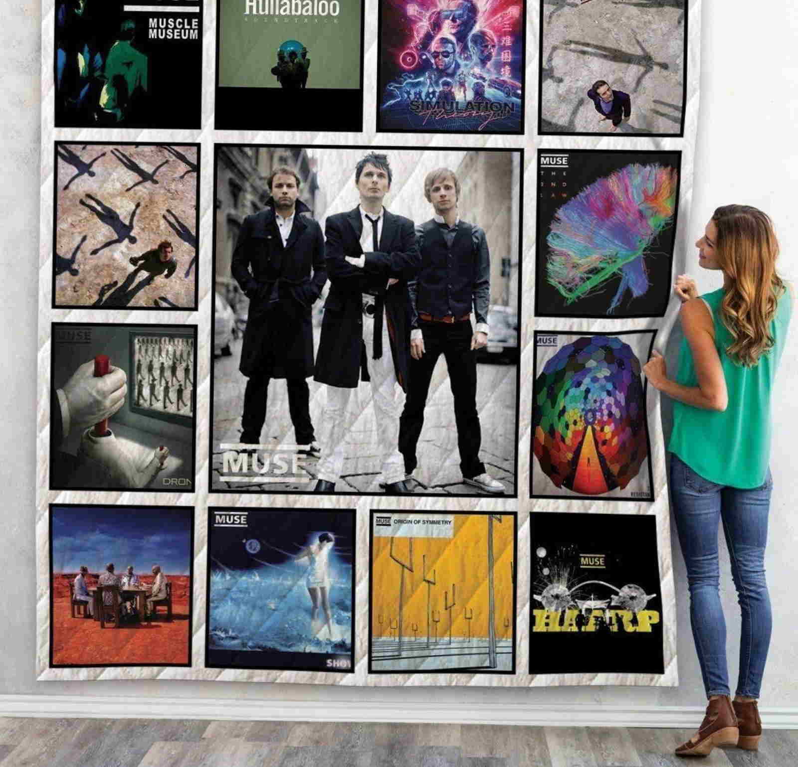 Muse Albums 3D Quilt Blanket