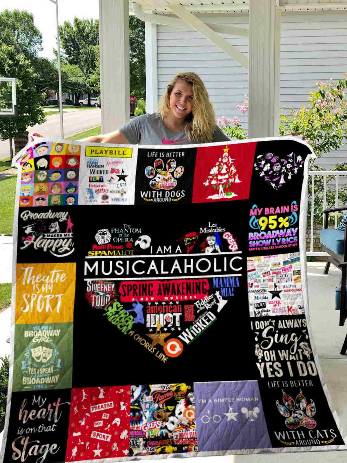 Musicals 3D Quilt Blanket