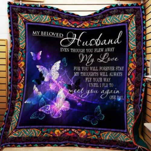 My Beloved Husband Quilt Blanket