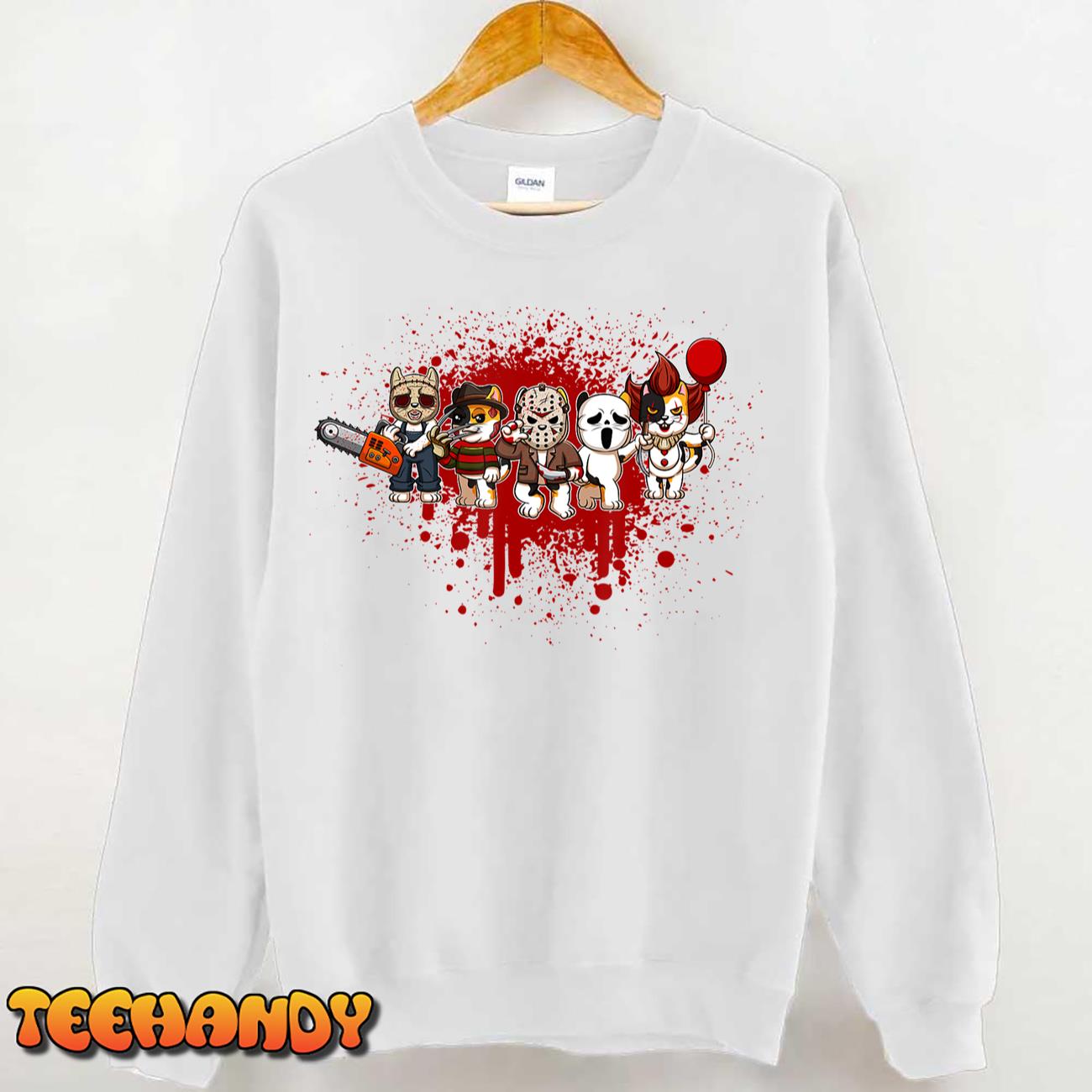 My Little Horror Crew – Halloween Calico Cat T-Shirt