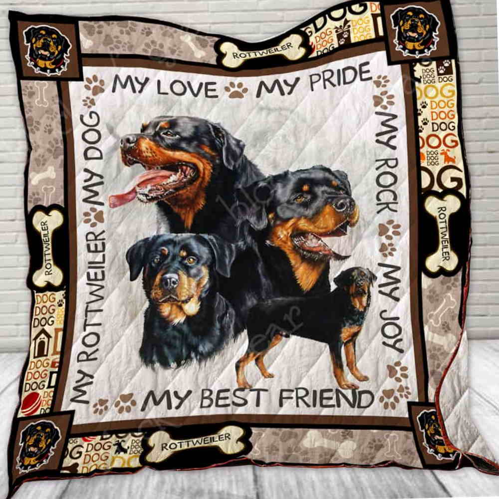 My Rottweiler 3D All Over Printed Quilt Blanket