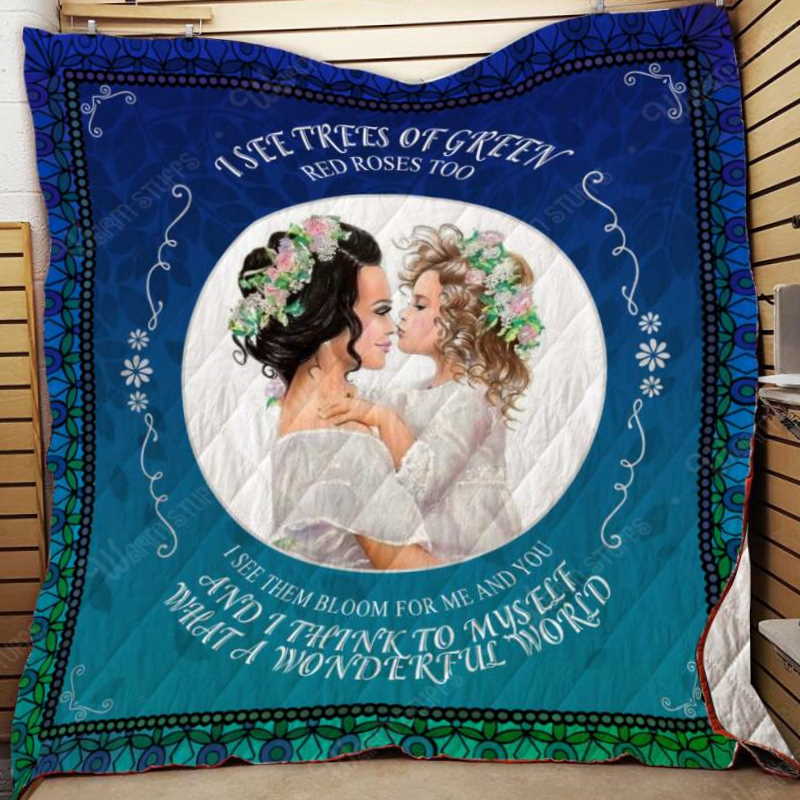 Myself What Wonderful World 3D Quilt Blanket