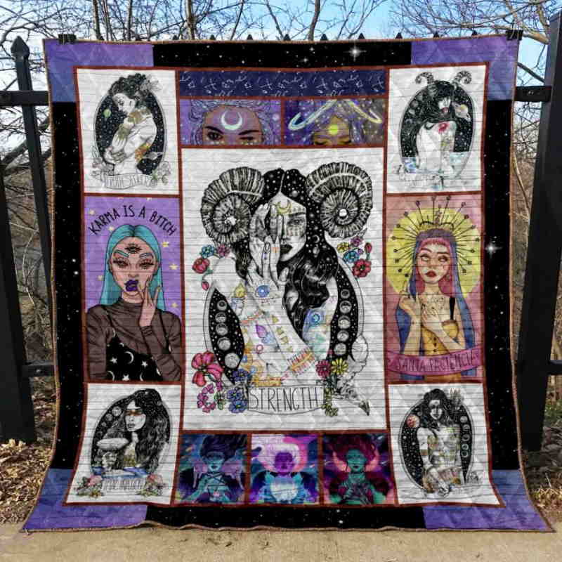 Mystic Girl 3D Quilt Blanket