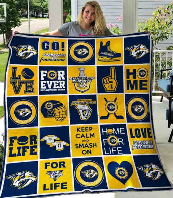 Nashville Predators 3D Quilt Blanket