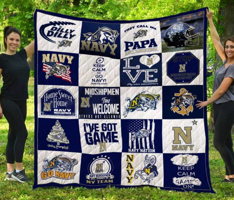 Navy Midshipmen 3D Quilt Blanket