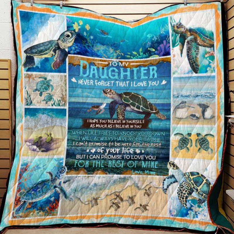 Never Forget That Love You Turtle Btt Quilt Blanket