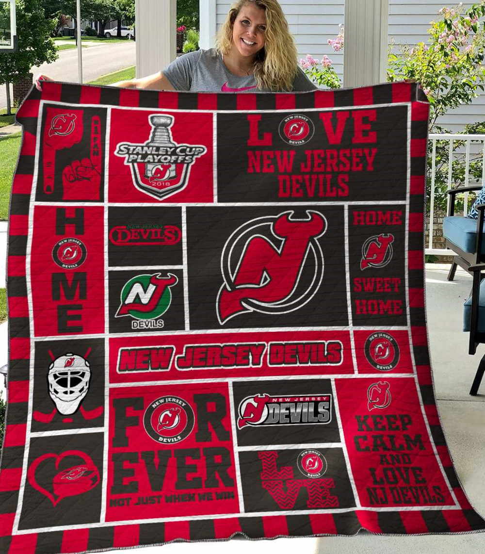 New Jersey Devils 3D Quilt Blanket