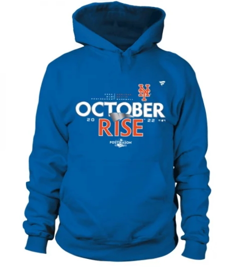 New York Mets October Rise 2022 Postseason Locker Room T-Shirt