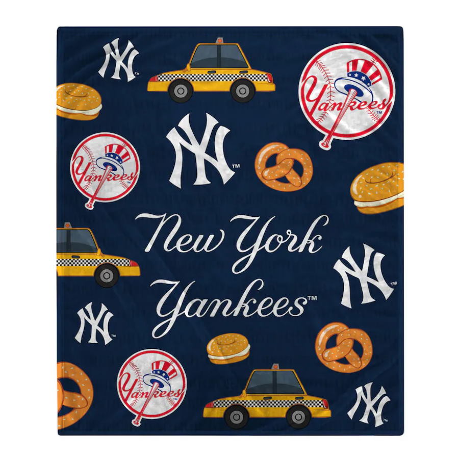 New York Yankees Hometown Logo Fleece Blanket