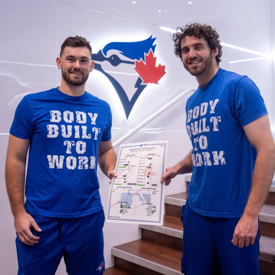 Official Toronto Blue Jay MLB Body Built To Work T Shirt