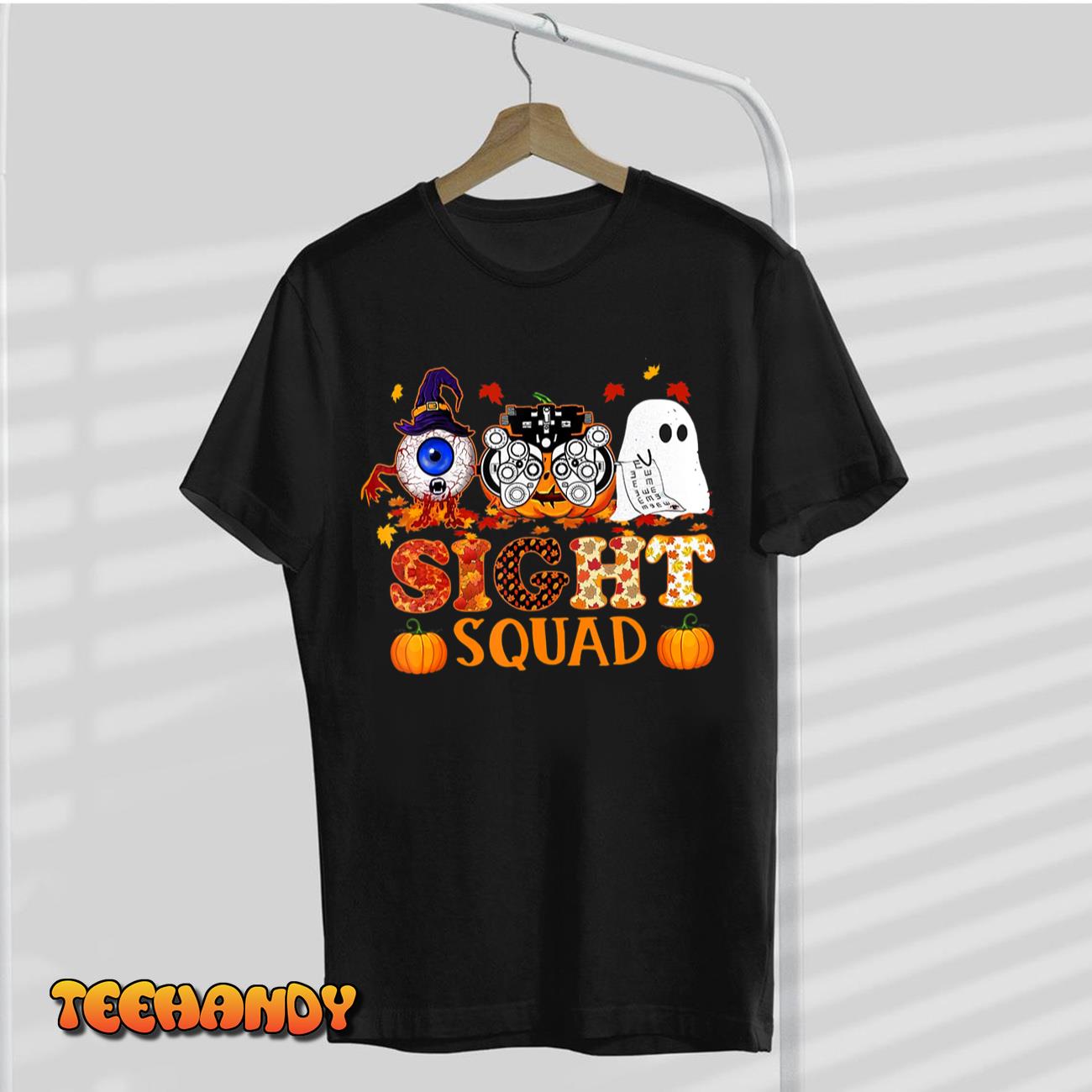 Optometrist Halloween Sight Squad Witch Pumpkin Optician T-Shirt