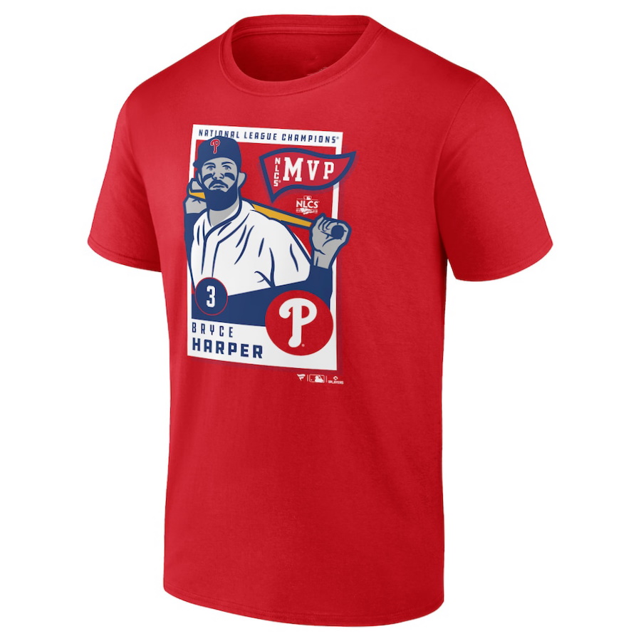 Philadelphia Phillies Bryce Harper 2022 National League Champions MVP T-Shirt