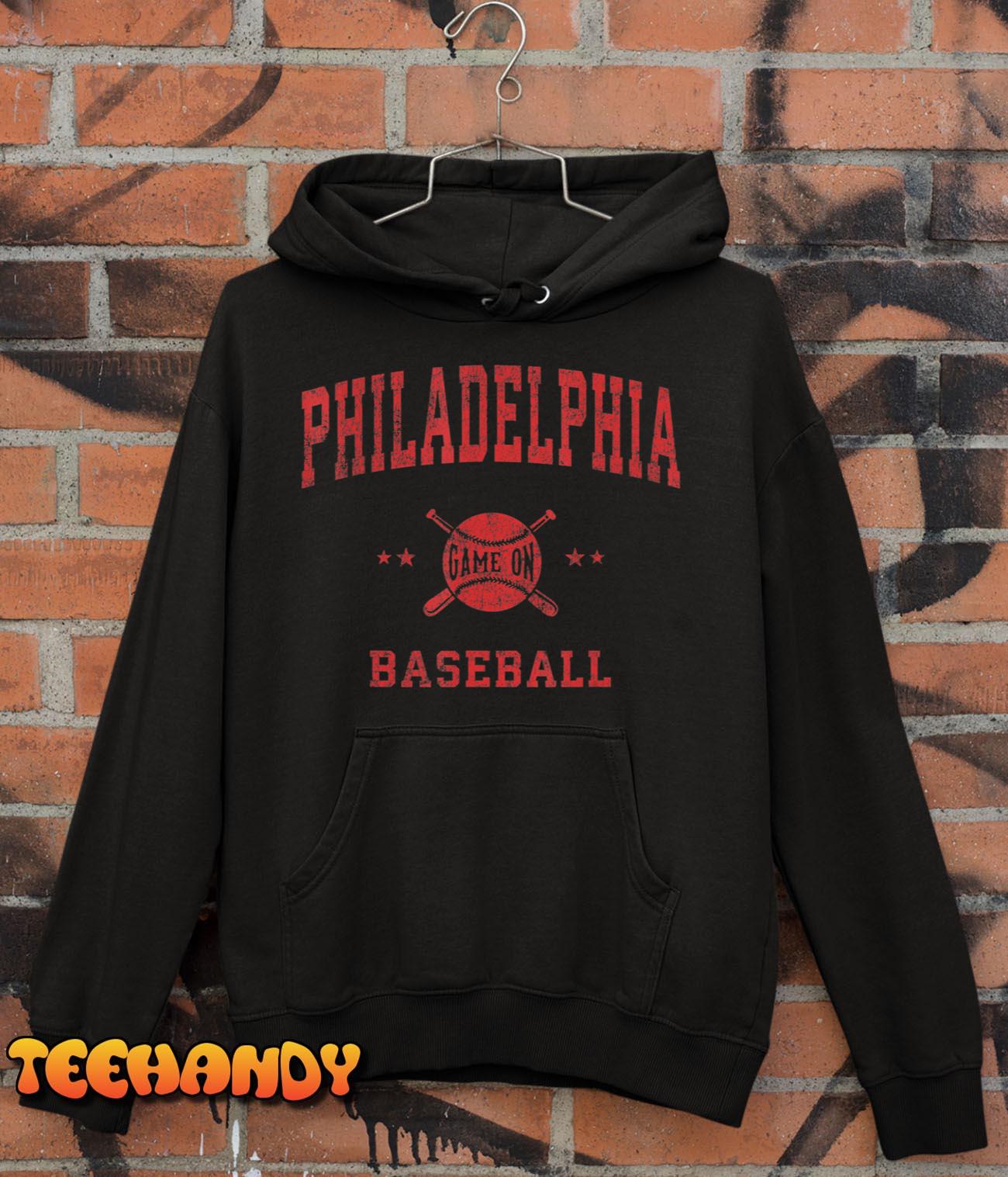 Philadelphia Vintage Philly Baseball Throwback Retro Design T-Shirt