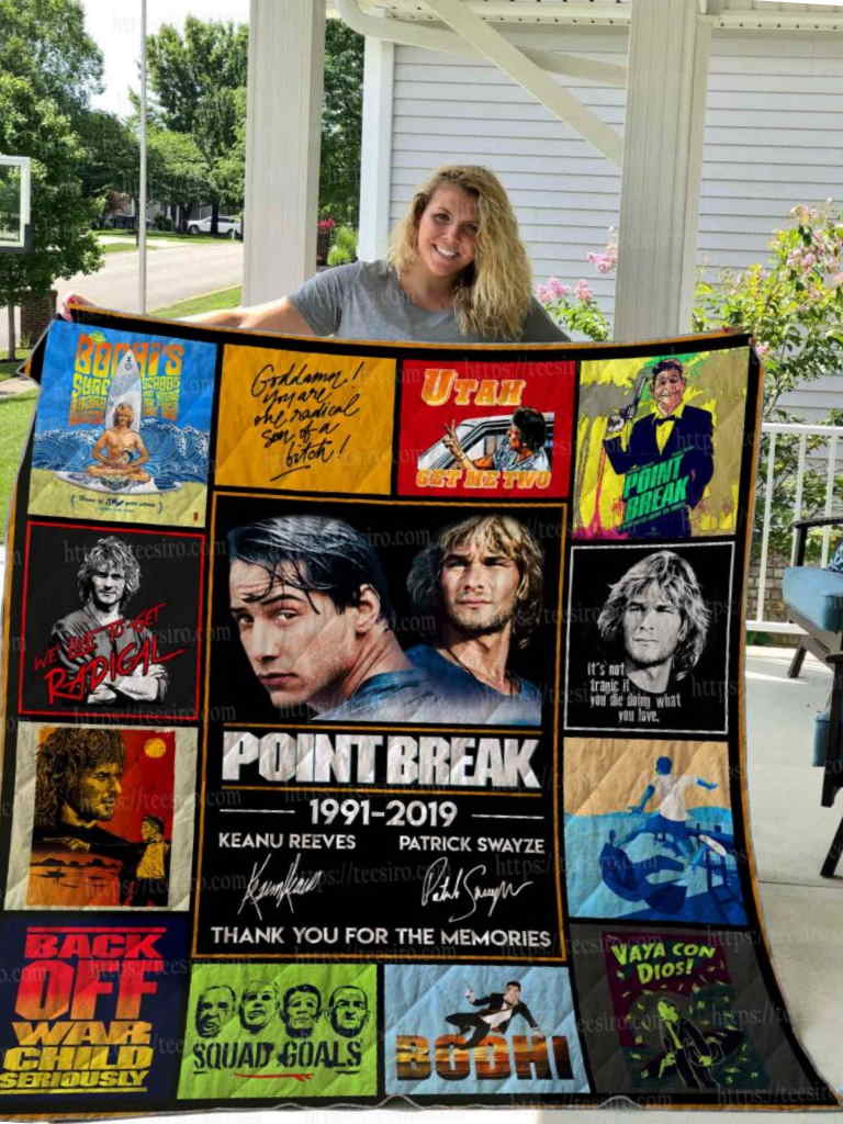 Point Break All Over Print 3D Quilt Blanket