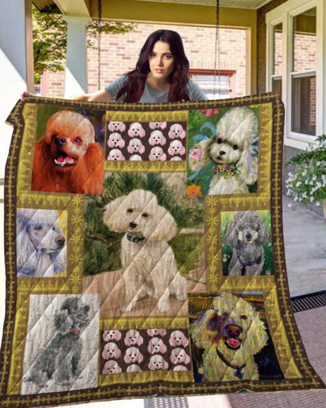 Poodle 3D Quilt Blanket