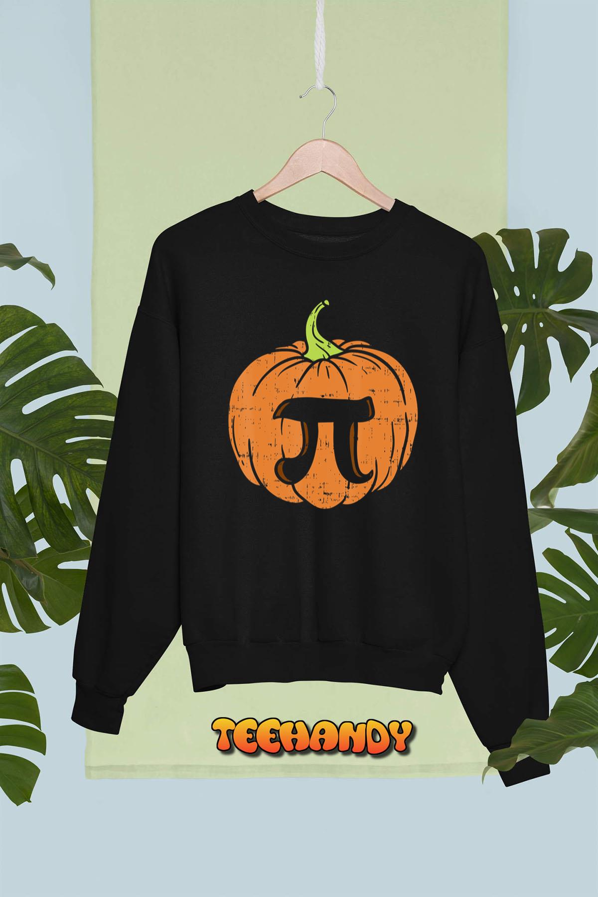 Pumpkin Pi Math Shirt Halloween Thanksgiving Pie Day Costume T-Shirt