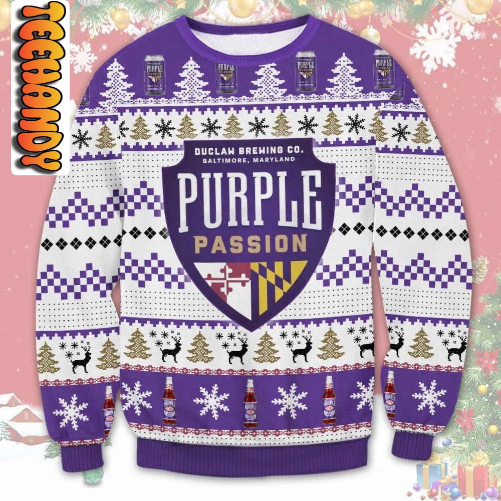 Purple Passion Ugly Christmas Sweater