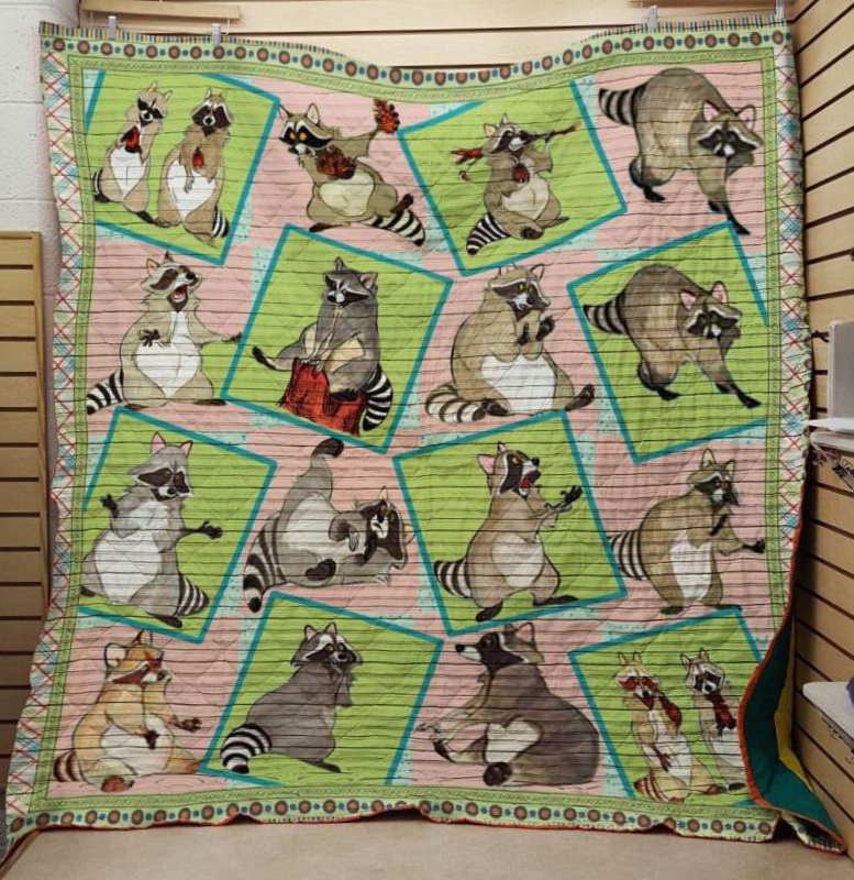 Racoon 3D Quilt Blanket