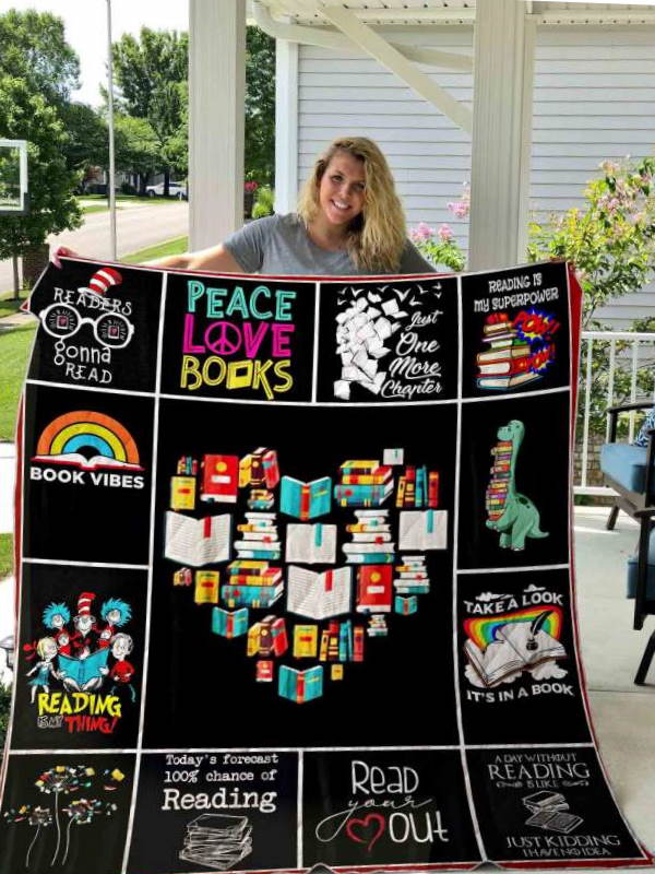 Reading 3D Quilt Blanket