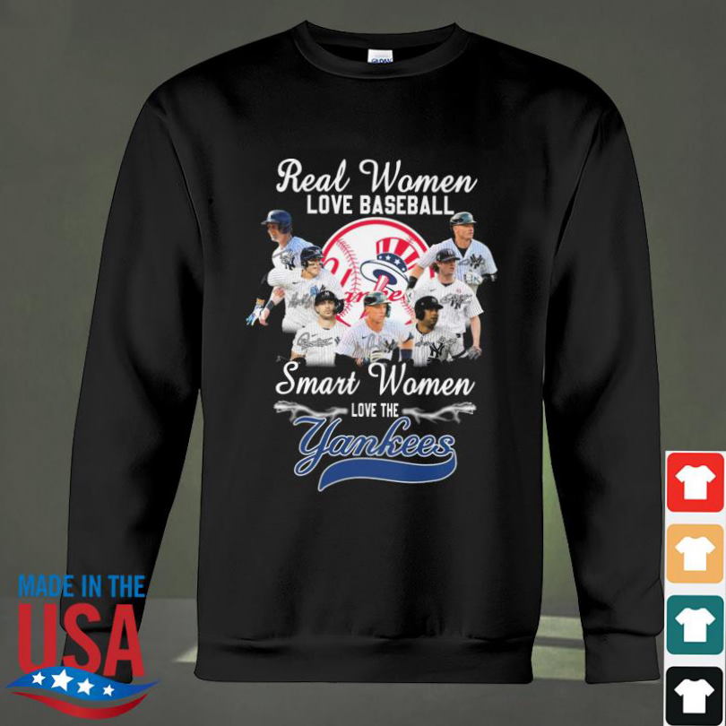 Real Women Love Baseball Smart Women Love The New York Yankees Postseason  2022 Signatures Shirt