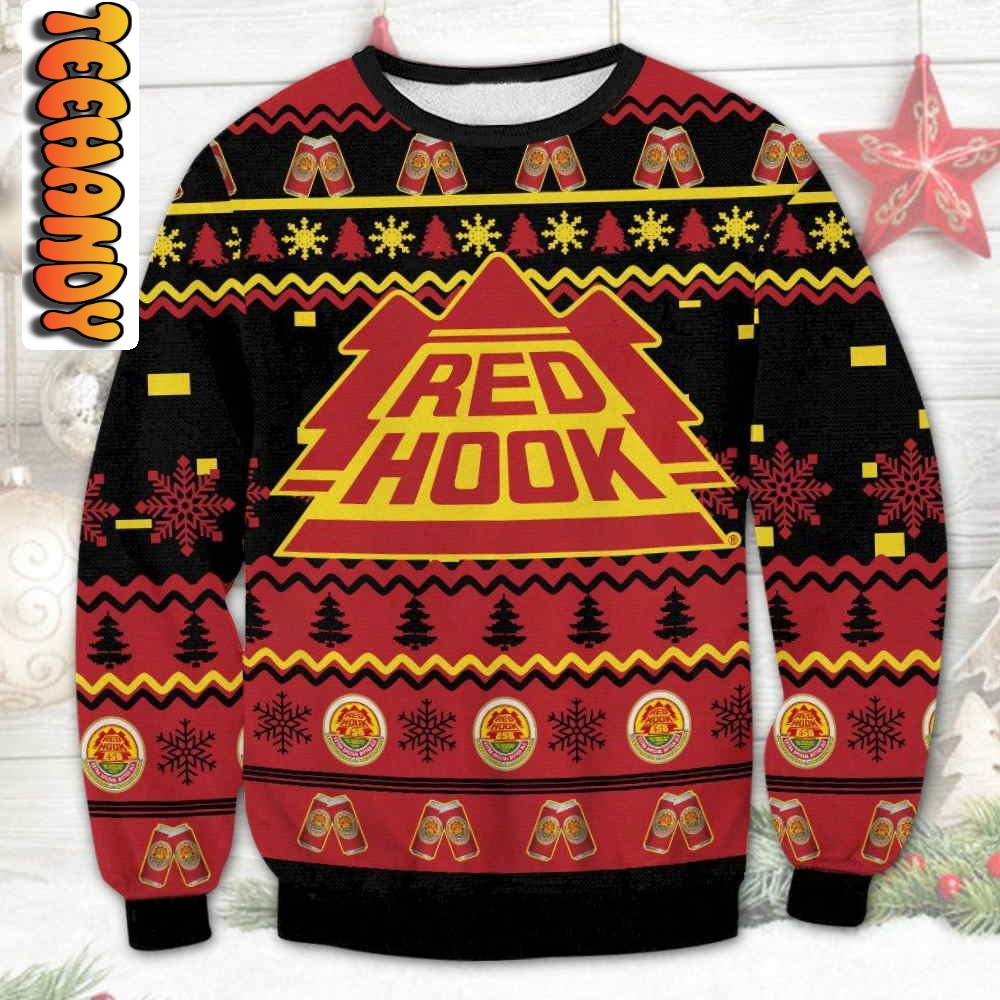 Red Hook 3D Ugly Christmas Sweater