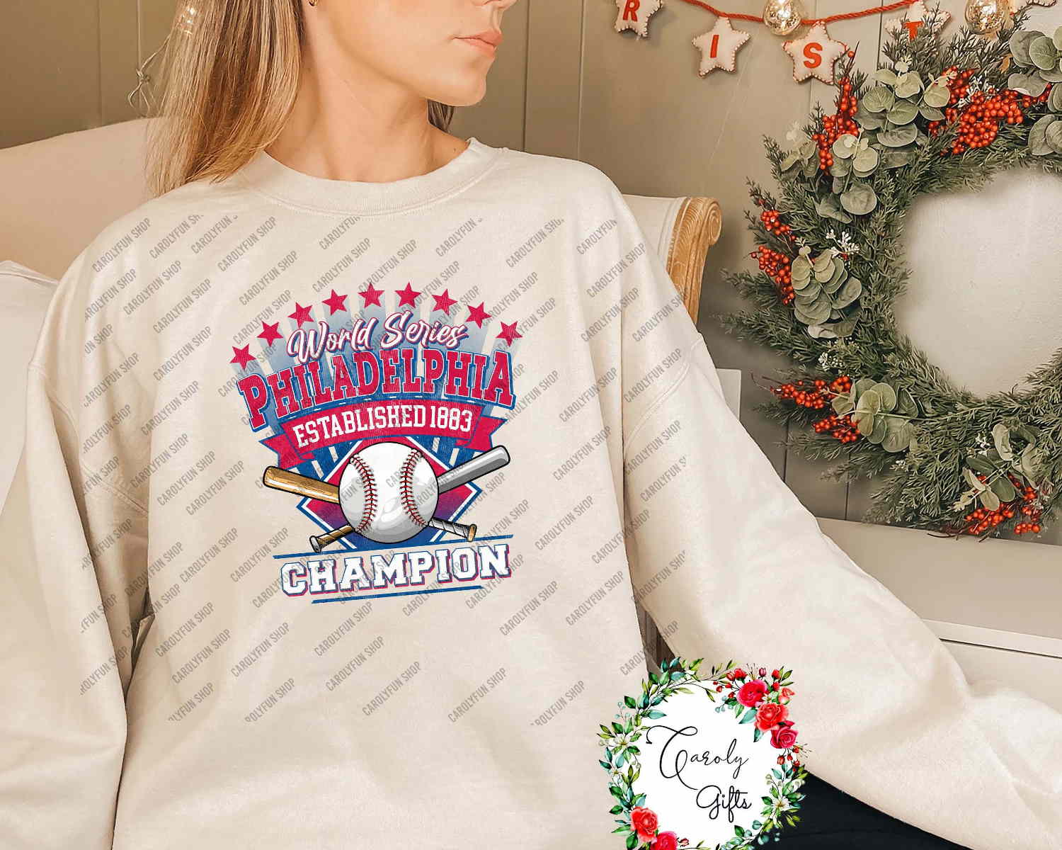 Retro Philadelphia Baseball Sweatshirt, Vintage Philadelphia Crewneck Shirt