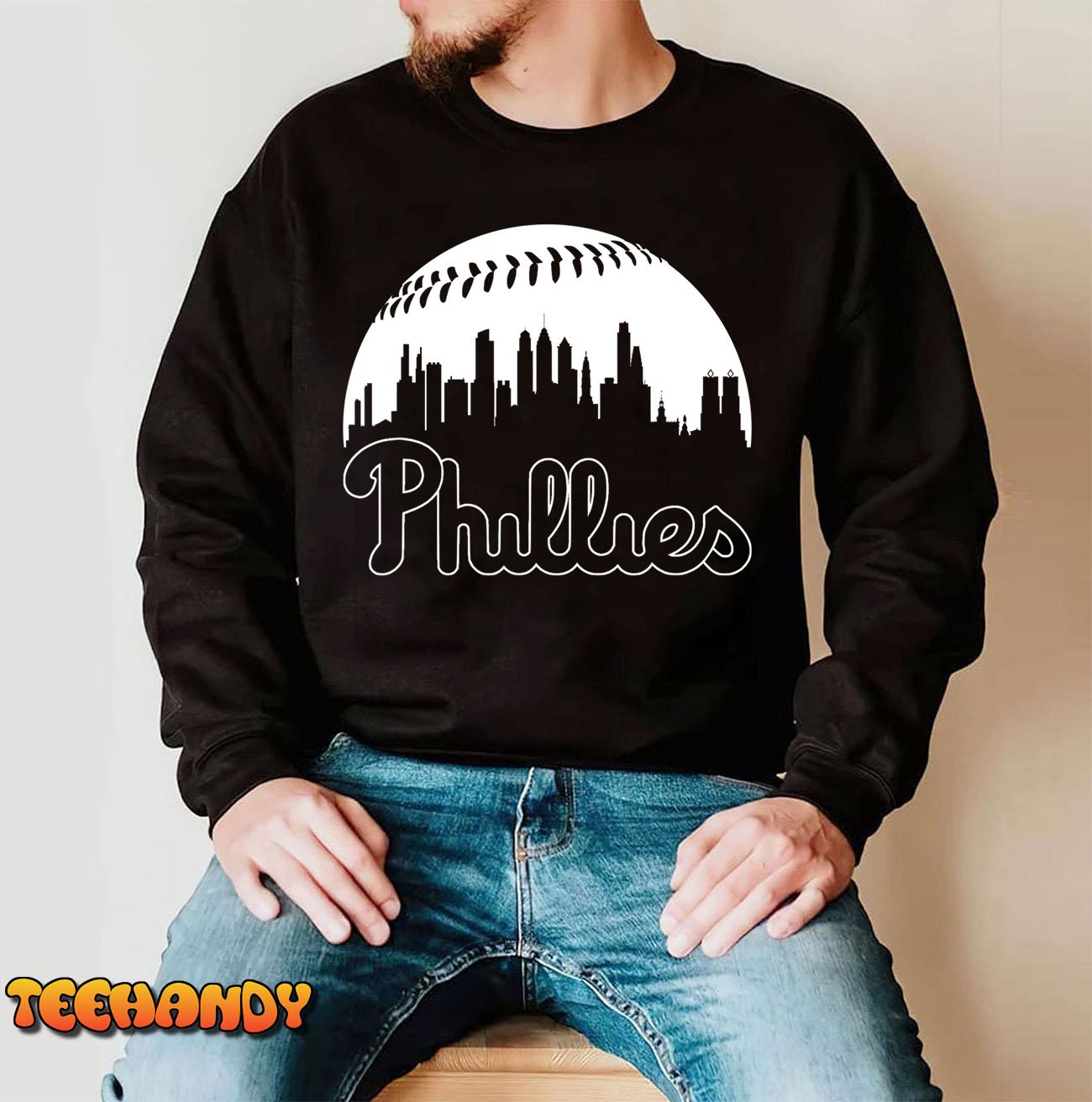 Retro Philadelphia Baseball Vintage Philly Swoosh T-Shirt