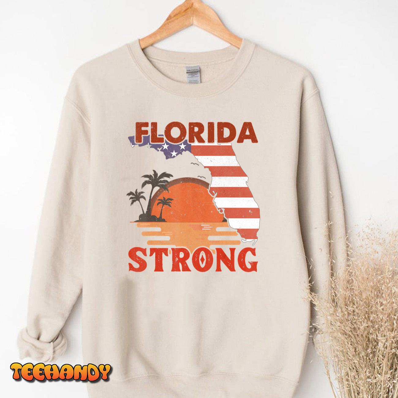 Retro Vintage Florida Strong Support Men & Women Apparel T-Shirt