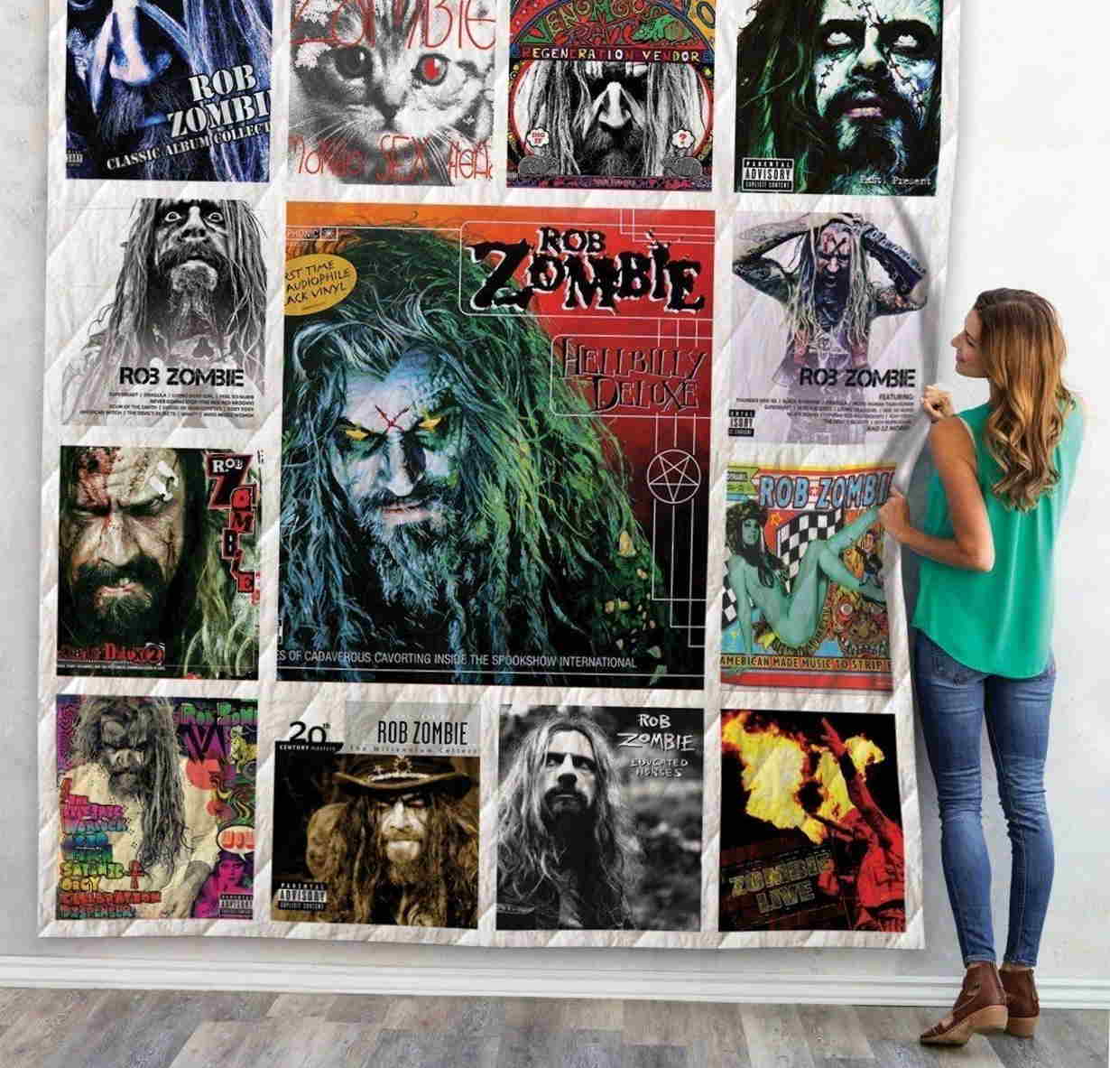 Rob Zombie 3D Quilt Blanket