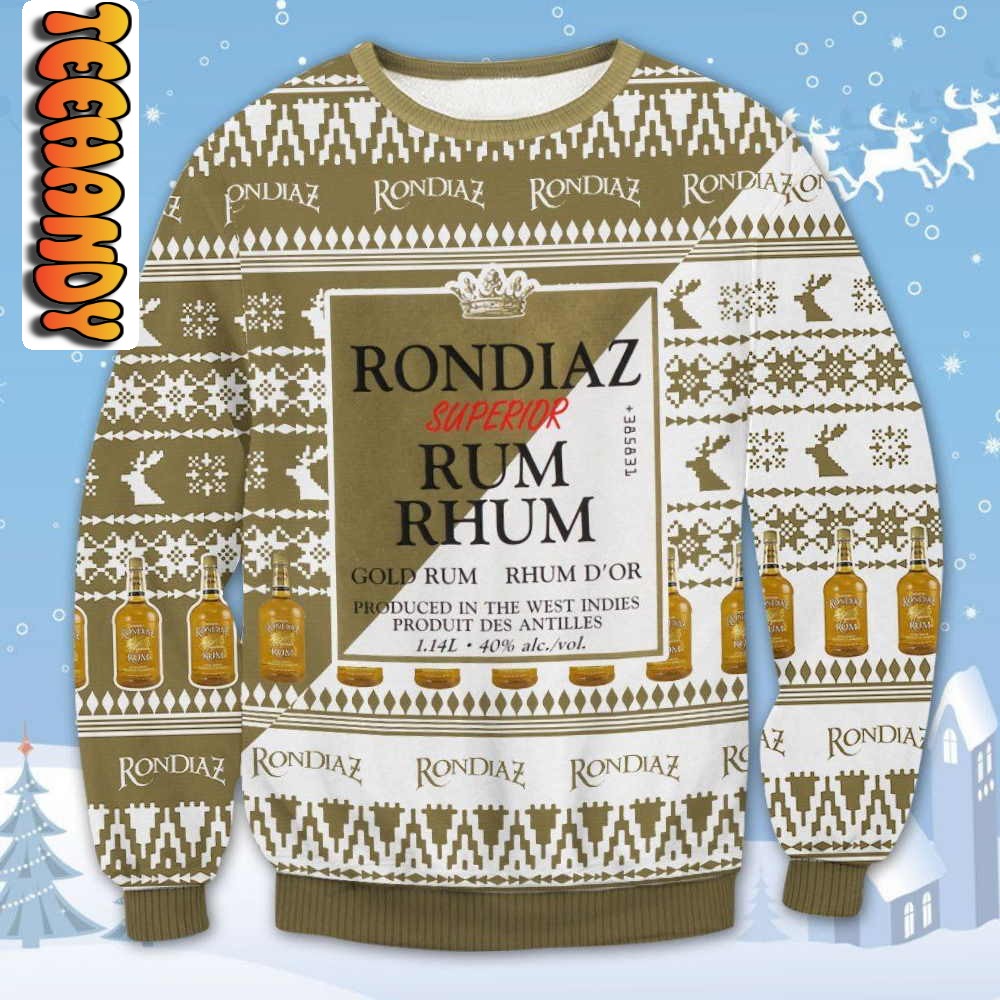 Rondiaz Rum Rhum Ugly Christmas Sweater