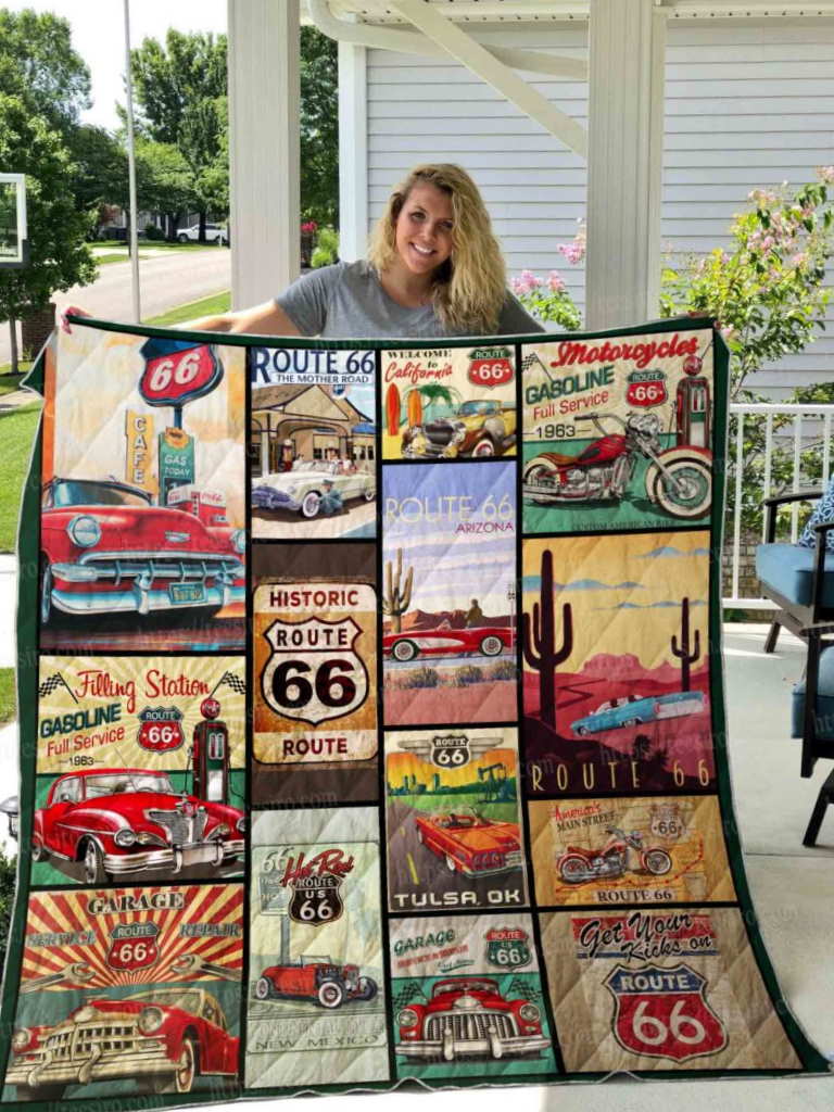 Route All Over Print Quilt Blanket