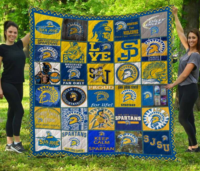 San State Spartans 3D Quilt Blanket