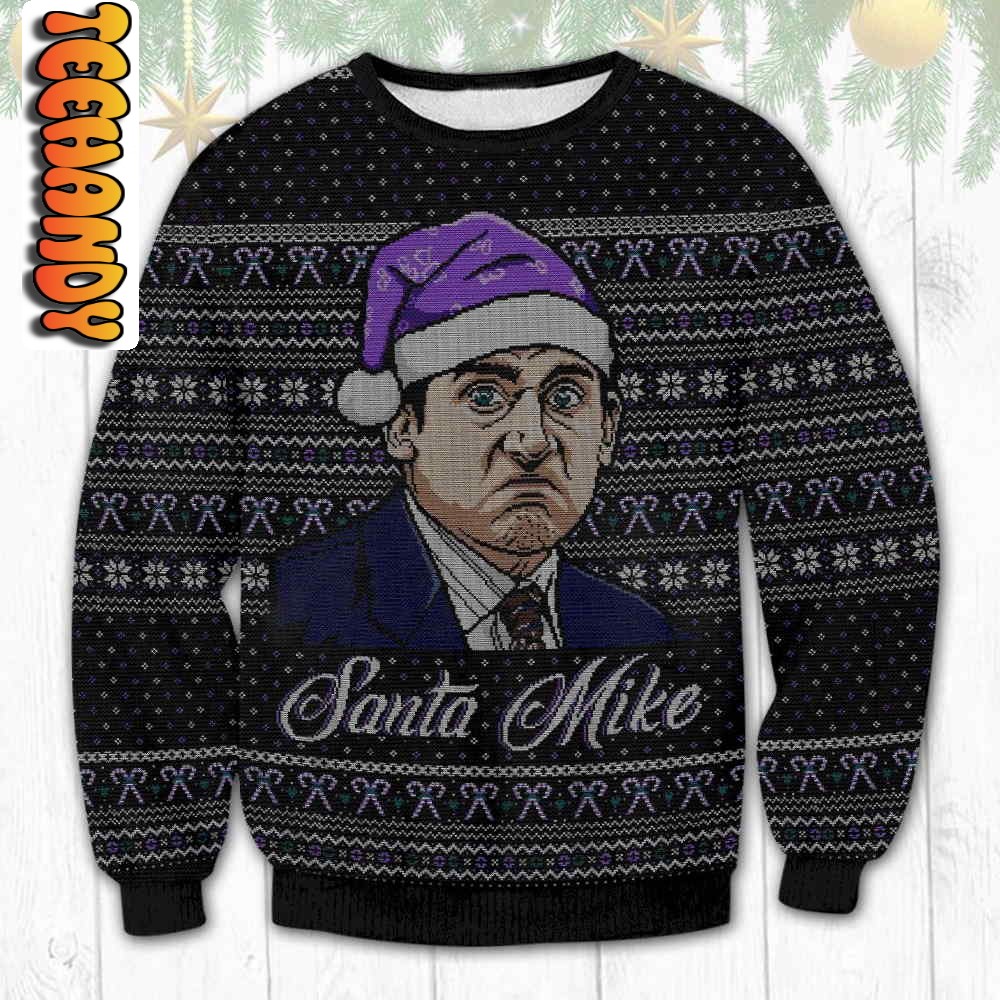 Santa Mike The Office Ugly Sweater